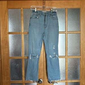 Abercrombie & Fitch ankle straight ultra high rise - like new!